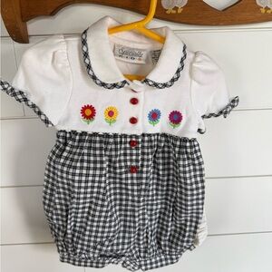 Vintage Flower Bubble Romper NWT